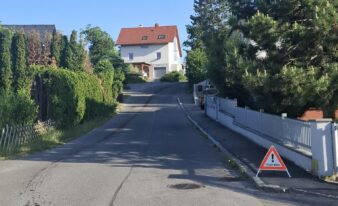 Ölspur in der Neusiedler Straße